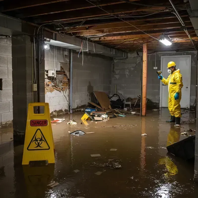 Flooded Basement Electrical Hazard in Energy, IL Property